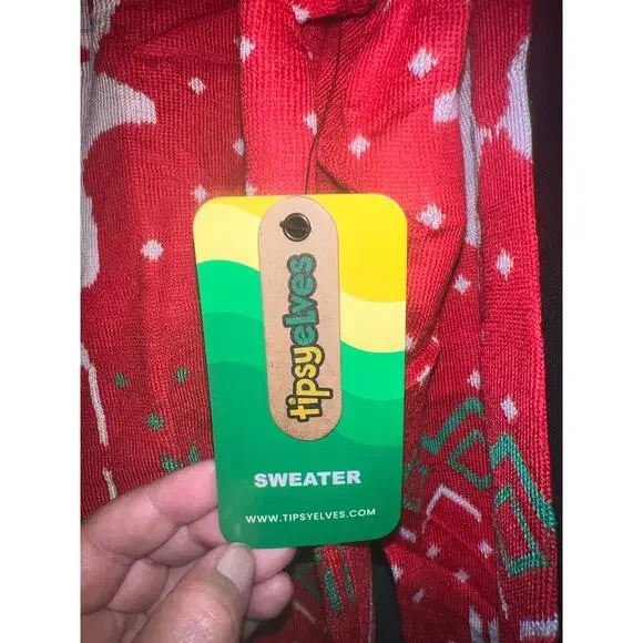 Ugly Christmas Sweater Xmas Size XL NWT Tipsy Elves - Picture 3 of 4
